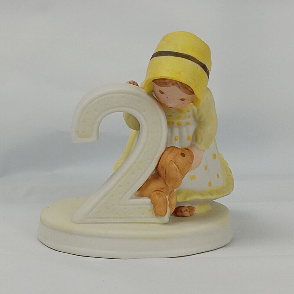 American Greetings Holly Hobby 2 Year Birthday Collection Porcelain Figure 4"